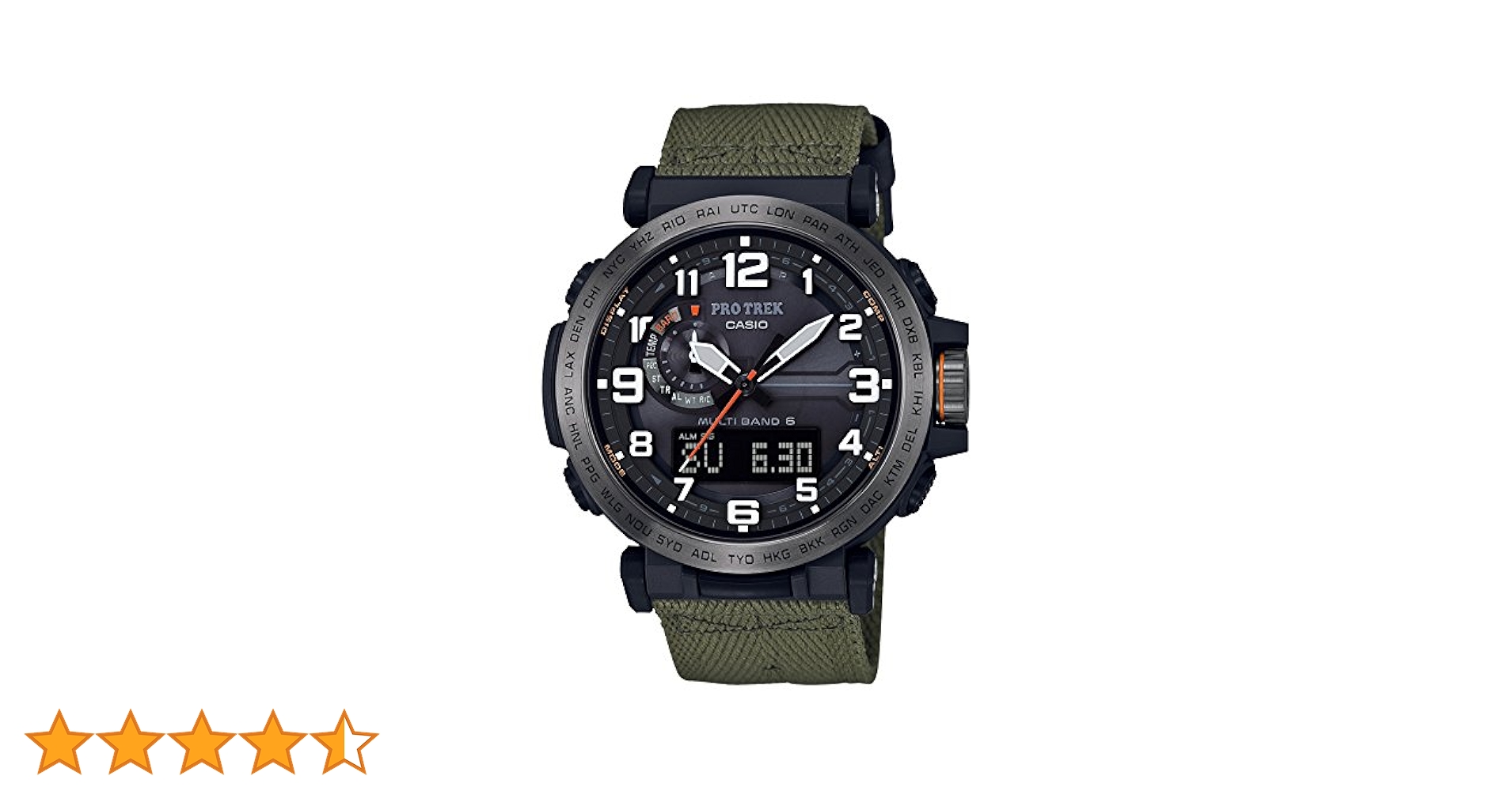 電波ソーラー トリプルセンサー PROTREK PRW-6600YB-3JF PRW-6600YB-3JF | CASIO